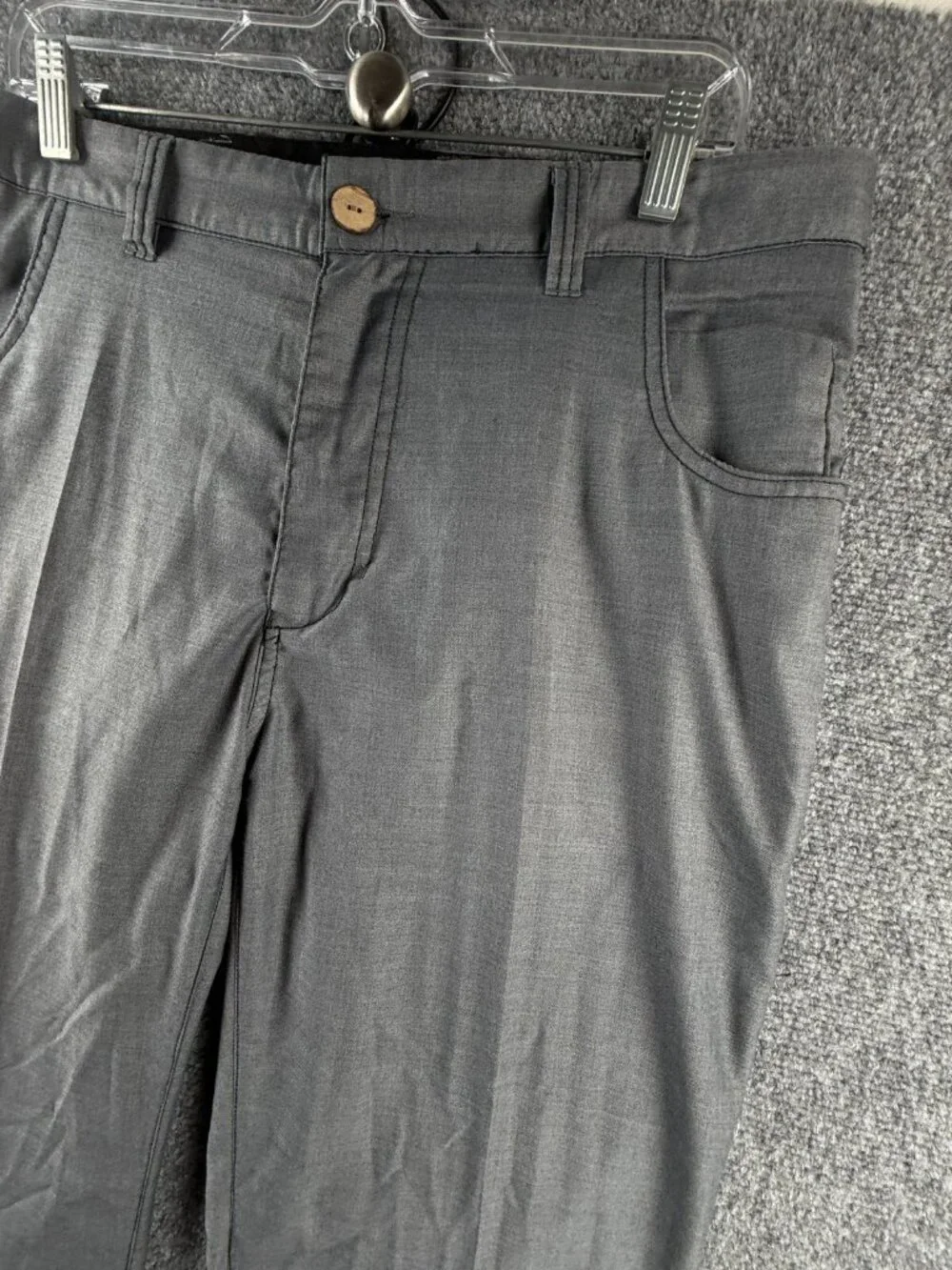 Travis Matthew Golf Pants Polyester Rayon Blend Gray Outdoors Men ACTL 36X29